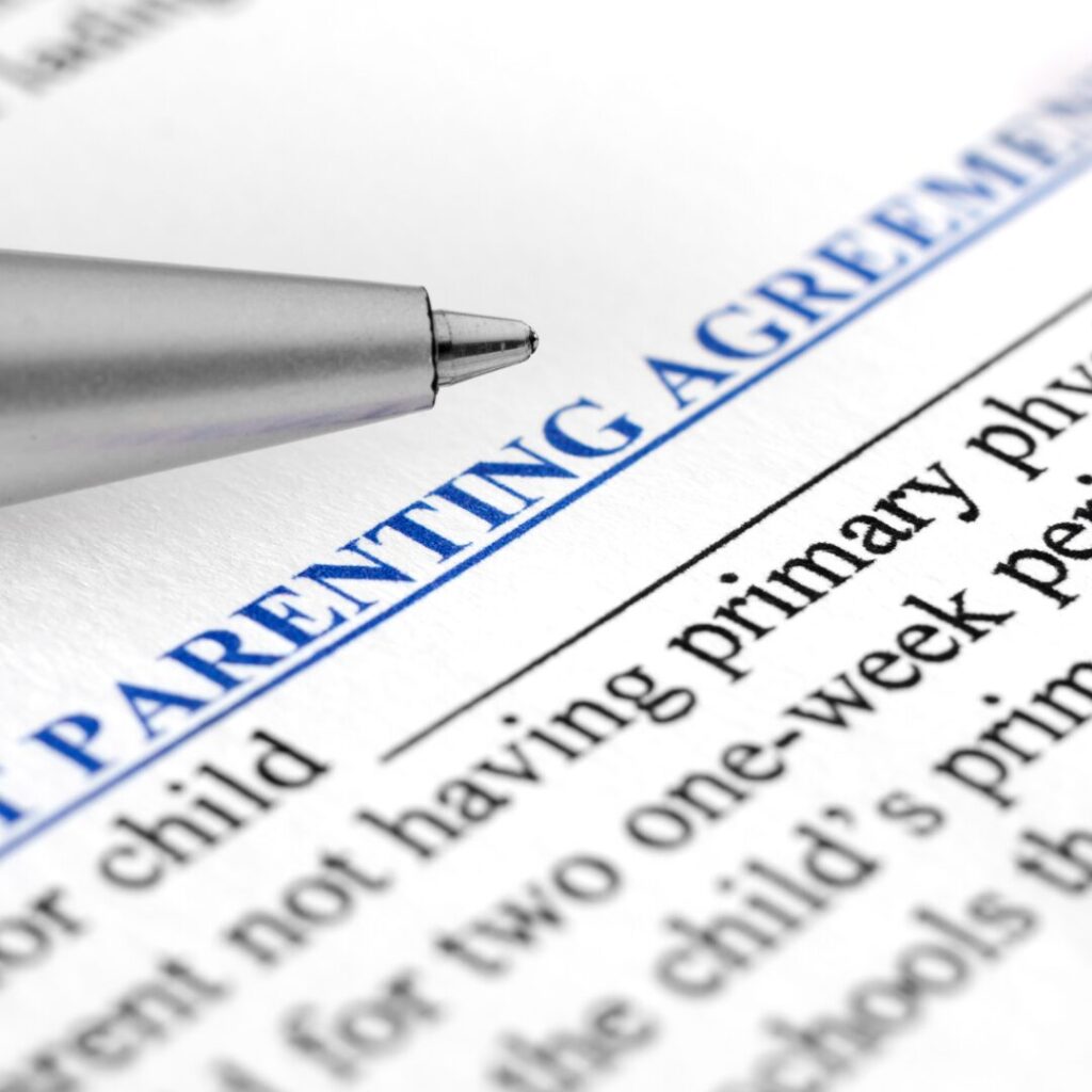 Reviewing parenting agreement for successful co-parenting in the new school year. 
